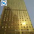 Glass curtain wall for commercial building insulated glass